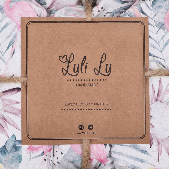 LUL-0036 Flamingi Śpiworek niemowlęcy z poduszką Luli Lu 