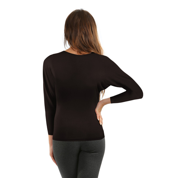 Andrea Bluzka damska kimono Sesto Senso brązowy