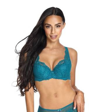M-3344/22 Cora Biustonosz Full Cup Usztywniany Mat turkusowy