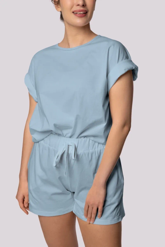 Bliss shortsleeve Piżama damska Mona jasnoniebieski 