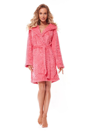 2308 Swet Szlafrok Damski L&L - koralowy