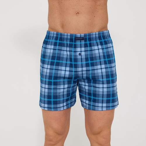 002/337, 008/337 Bokserki męskie Cornette Comfort – luźny fason, 100% bawełna, wzorzyste, rozporek na guzik