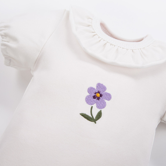 Meadow Body z krótkim rękawem Eevi- ecru