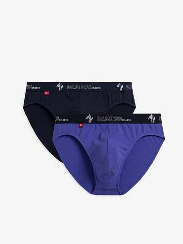 2MP-1565 A'2 Slipy męskie Atlantic- granatowy-fioletowy