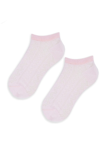 ST048 Bambusowe Skarpety Damskie Noviti- różówy