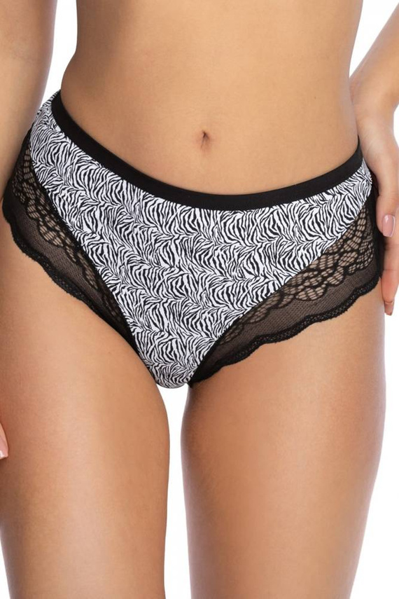 BS 1152 Teona Full Cup Biustonosz Półusztywniany Gaia -czarny biały