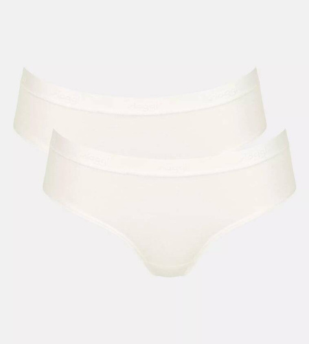Go Casual Hipster Figi Damskie 2-pak Sloggi - silk white