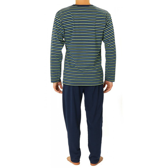 02 Piżama Męska długi rękaw i spodnie Sesto Senso - K67L