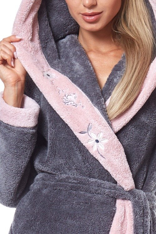  9145 Hft Szlafrok Damski L&L- onyx