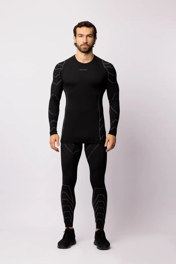 Rapid Bluzka termoaktywna męska długi rękaw Spaio black/grey