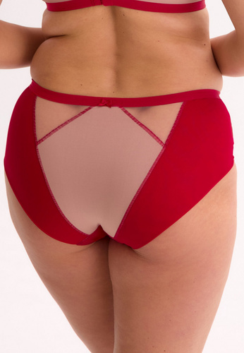 GFP 1273 Aina Gaia czerwone – klasyczne figi z mikrofibry i koronki