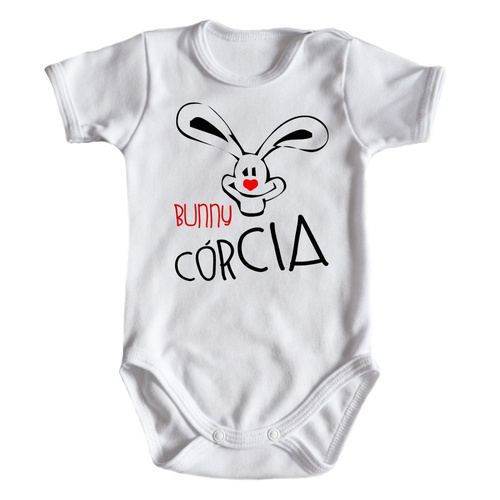 Body krótki rękaw "BUNNY CÓRCIA" Moocha czarny