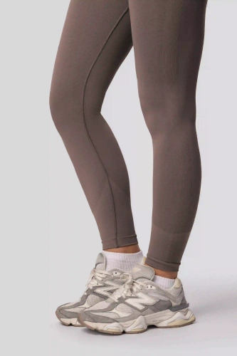 Legginsy push-up Spaio PRO modelujące kryjące wysoki stan taupe