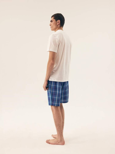 42616 Dock Piżama Męska Premium Henderson -biały