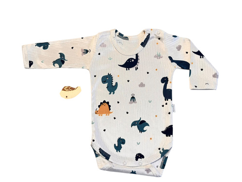 Body chłopięce z długim rękawem BD15526 – bawełniane i wygodne