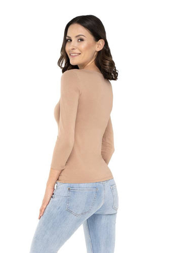 Manati rękaw 3/4 Bluzka damska Babell - beż 