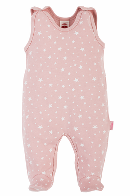 05229PR "Stars" Śpiochy niemowlęce Makoma pudrowy róż