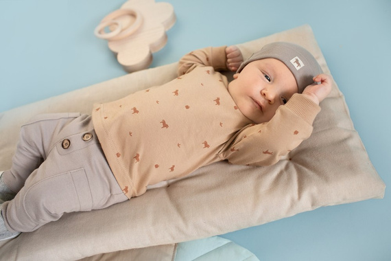 Wooden Pony Bluzka z nadrukiem Pinokio - brąz druk