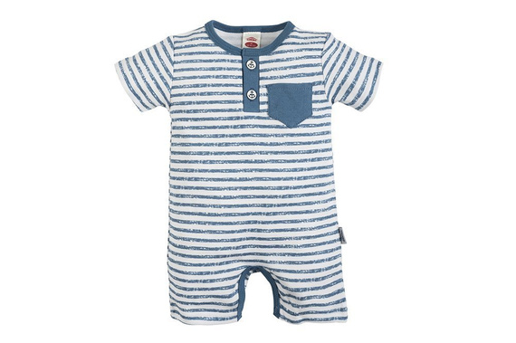 02226KRP "BLUE SEA" pajac letni, rampers Makoma paski