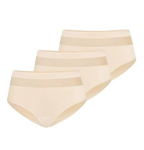 1126-3 Vera Wielopak Figi z wysokim stanem Teyli - beżowy