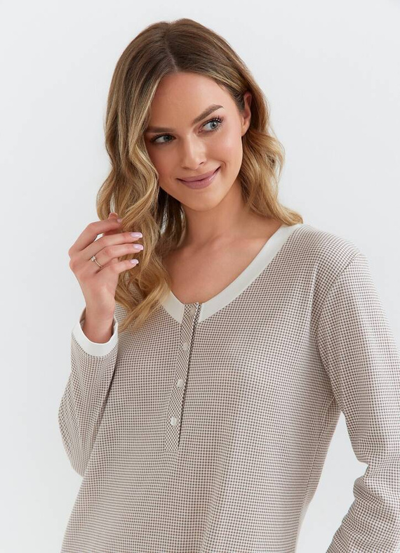 130 Koszula Nocna Cana Interlock - brązowy