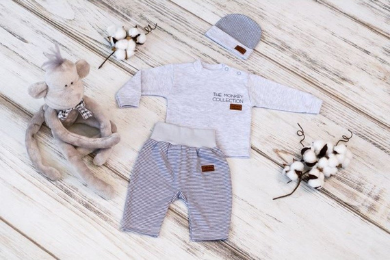 Spodenki bawełniane "Monkey" Terjan - paski