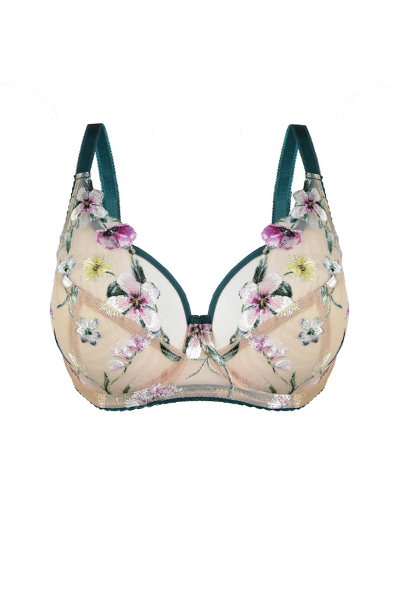 19224 Garden Plunge biustonosz miękki soft Mediolano - zielony 