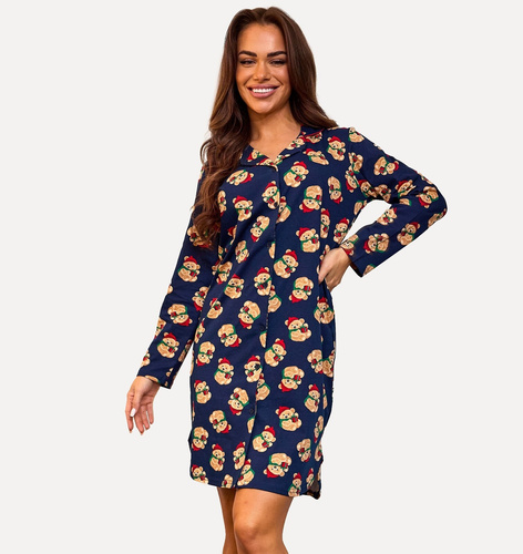 104/474 Teddy 7 Koszula rozpinana Cornette – bawełna, rozpinana, długi rękaw