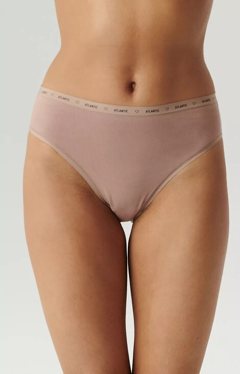 3CLP-010 High Sport Leg Figi damskie Atlantic - ecru-beżowy-ciemny beżowy