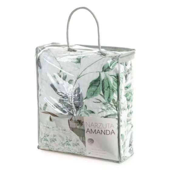 Narzuta Amanda Eurofirany Biała Dekoracyjna 100% Poliester Elegancka