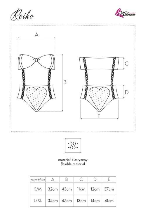 Reiko LC 8083 Body damskie LivCo Corsetti Fashion czarny