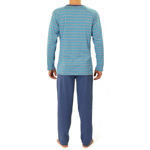 02 Piżama Męska długi rękaw i spodnie Sesto Senso - K67ZC