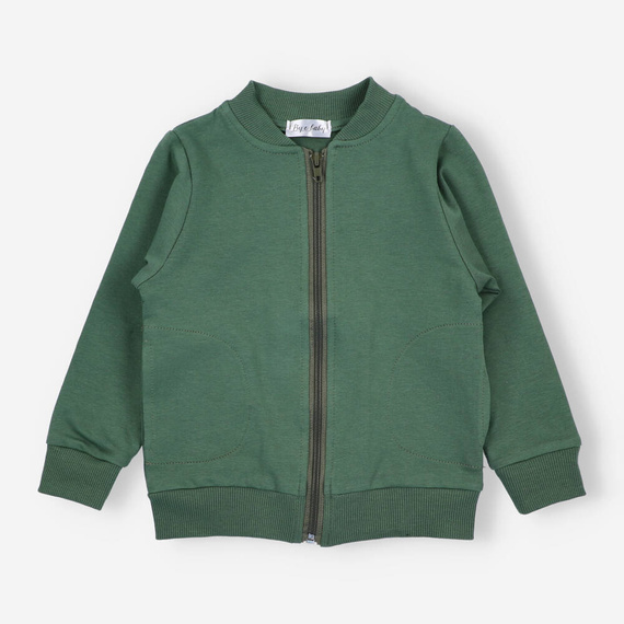 BOB-0007 Chłopięca bluza dresowa By o Baby zielony