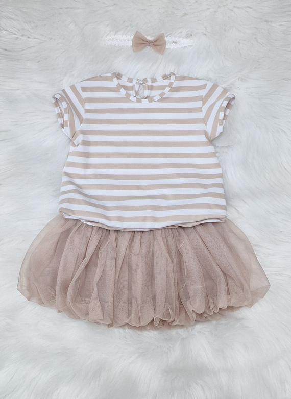 Gracja Spódniczka tiulowa Bambarillo beżowy 