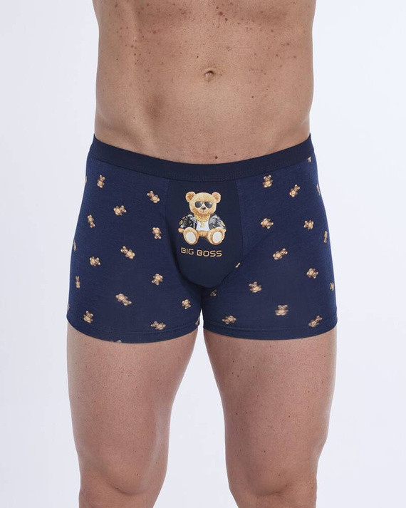 280/245 Tattoo Boss Bokserki męskie Cornette granatowy 