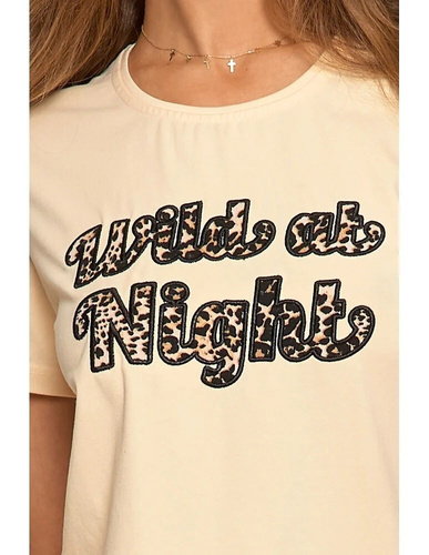 PDD4300-013 Piżama damska krótki rękaw Moraj - beżowy