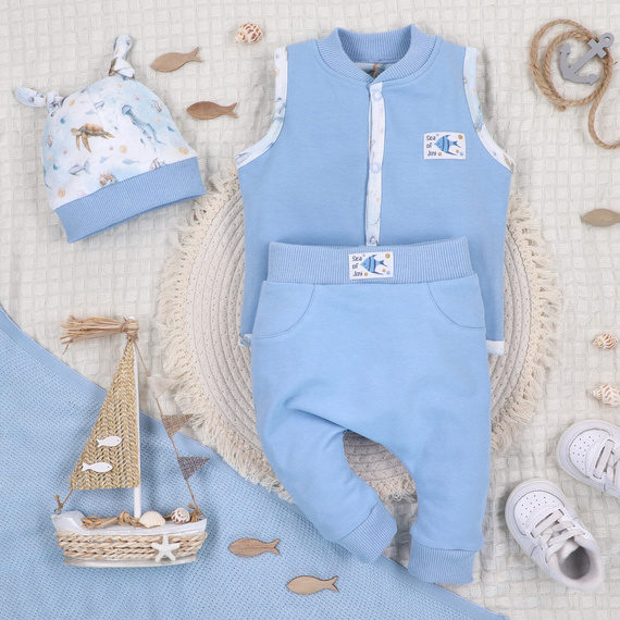 ABN-5457 Sea Of Joy Dziecięce spodnie dresowe Nini – bawełna organiczna, wygodny pas