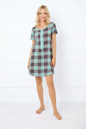 Sandra koszula nocna i do karmienia, krótki rękaw Italian Fashion