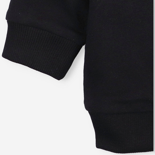 ABN-2943/CZA/056 Summer Robots Bluza dresowa z bawełny organicznej Nini czarny