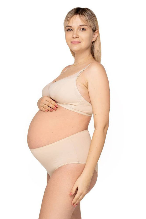Allday beige figi ciążowe Momtobe beżowy 