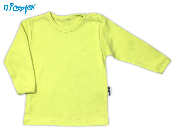 012 08 Koszulka niemowlęca "Basic" Nicol - seledyn