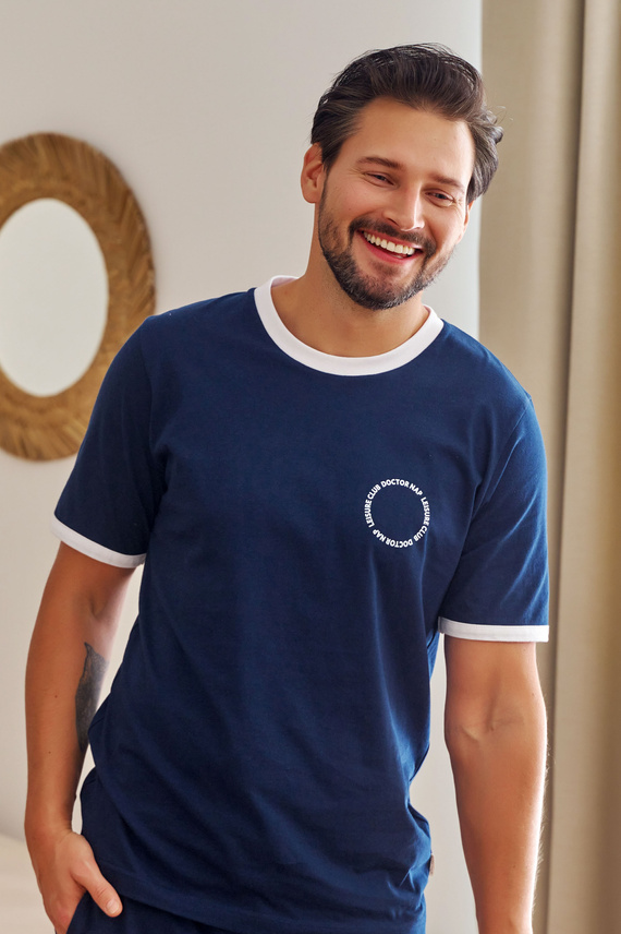 7218 Piżama Męska Doctor Nap - navy blue