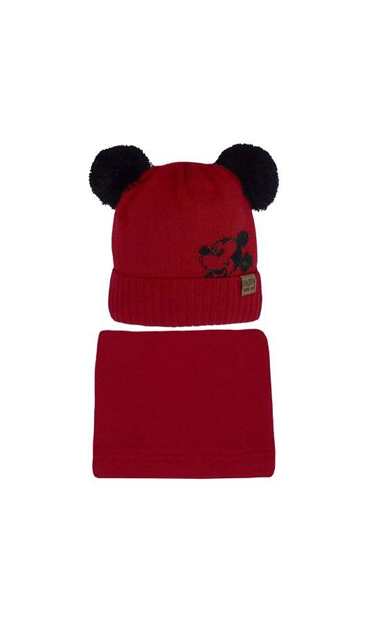 46-434 Czapka + komin Zestaw dziecięcy AJS mix-kolor