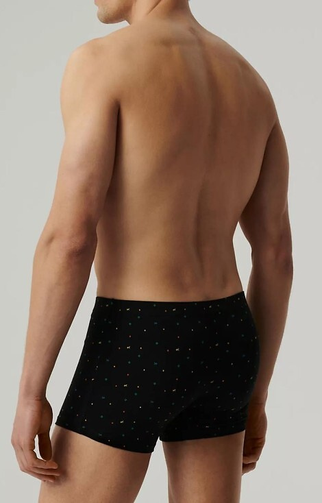 3MH-204 Bokserki męskie Atlantic - zielony-czarny-grafitowy