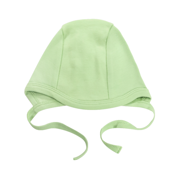 CKB005 Basic Czapka niemowlęca wiązana Mamatti - zielony