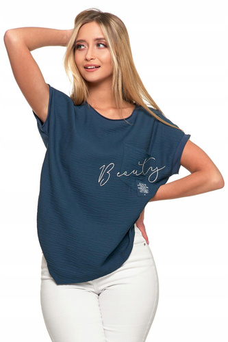 BD2200-015 Bluzka damska Moraj - granatowy