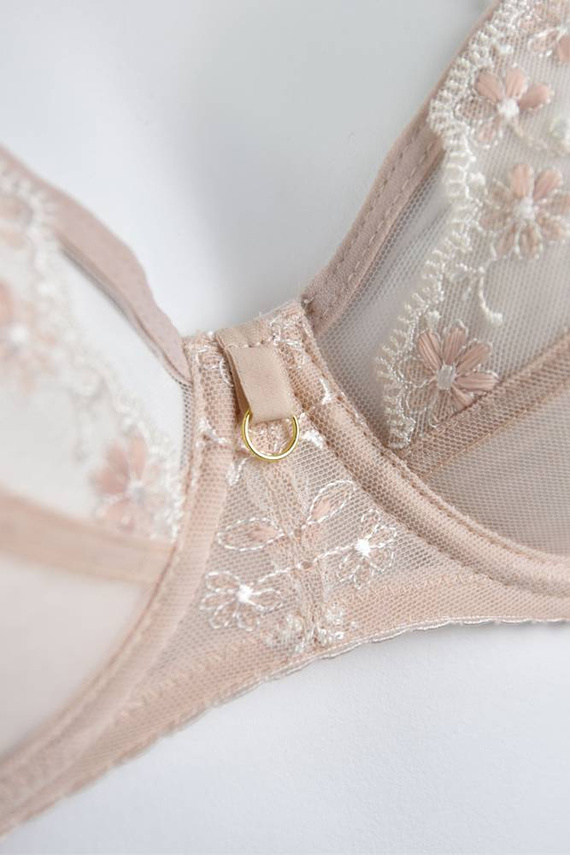 19157 Fiori biustonosz miękki soft Mediolano beżowy