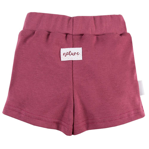 Nature Szorty z marszczeniem Ewa Klucze - bordo