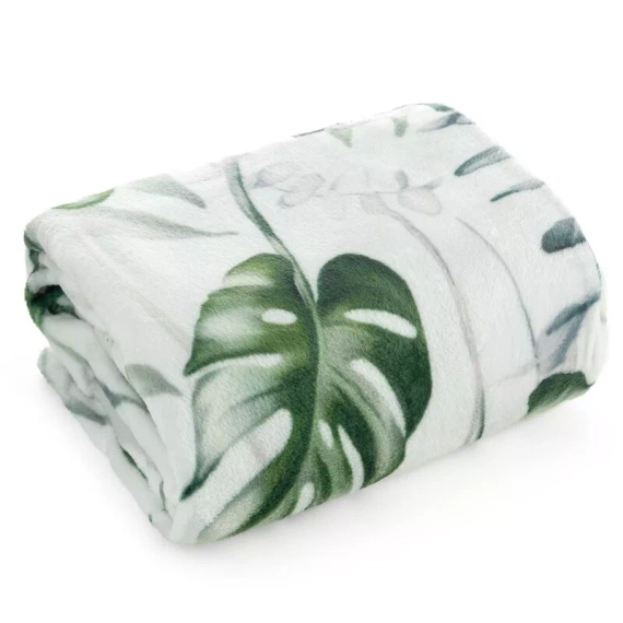 Ellen Koc narzuta liście Eurofirany biały