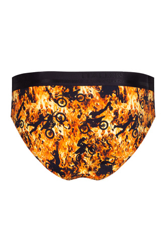 Caldo slipy męskie Italian Fashion - druk ogień